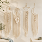 CouldNook Cotton Macrame Wall Hanging - Celestial Shape Designs