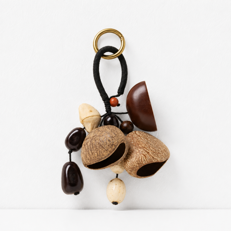 CouldNook Natural Seed Bag Charm - Boho Nut Pendant