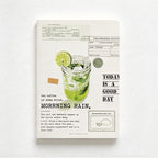 CouldNook Stitched Notebook - Food Illustrations and Lightly Ruled Writing Pages