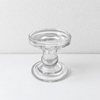 CouldNook Decorative Glass Candle Holder - Sculpted Shapes