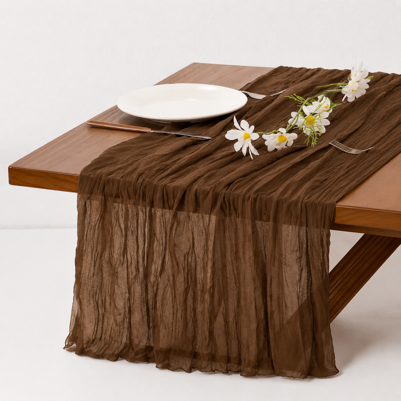 CouldNook Gauze Table Runner - Three Measured Length Options