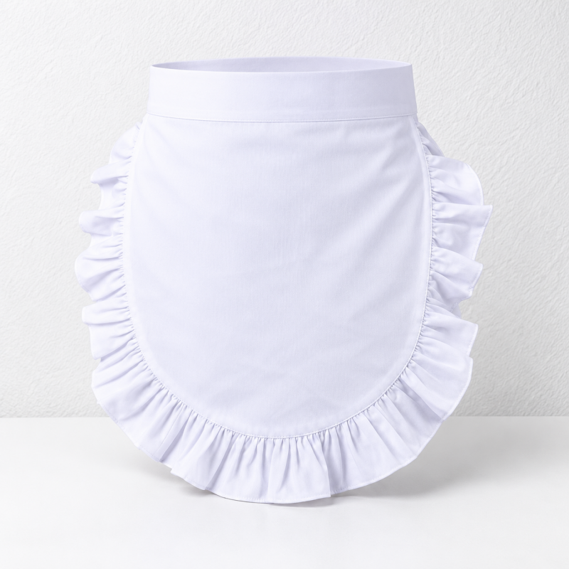 CouldNook Ruffled Waist Apron - Tie Back Designs