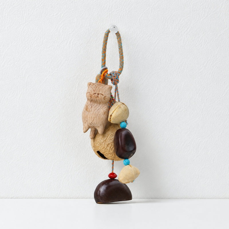 CouldNook Natural Seed Bag Charm - Forest Nut Pendant
