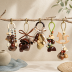 CouldNook Botanical Seed Bag Charm - Forest Nut Keychain