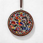 CouldNook Patterned Ceramic Coaster - Round Motifs and Cord-Edged Trivets