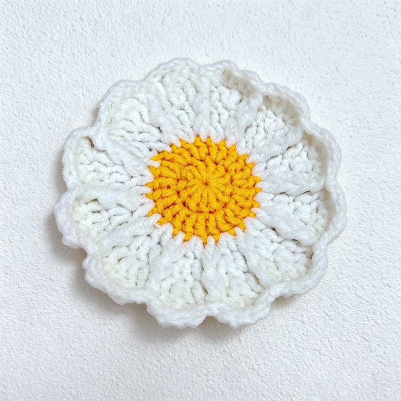 CouldNook Yarn Character Coaster - Seven Animal and Flower Shapes