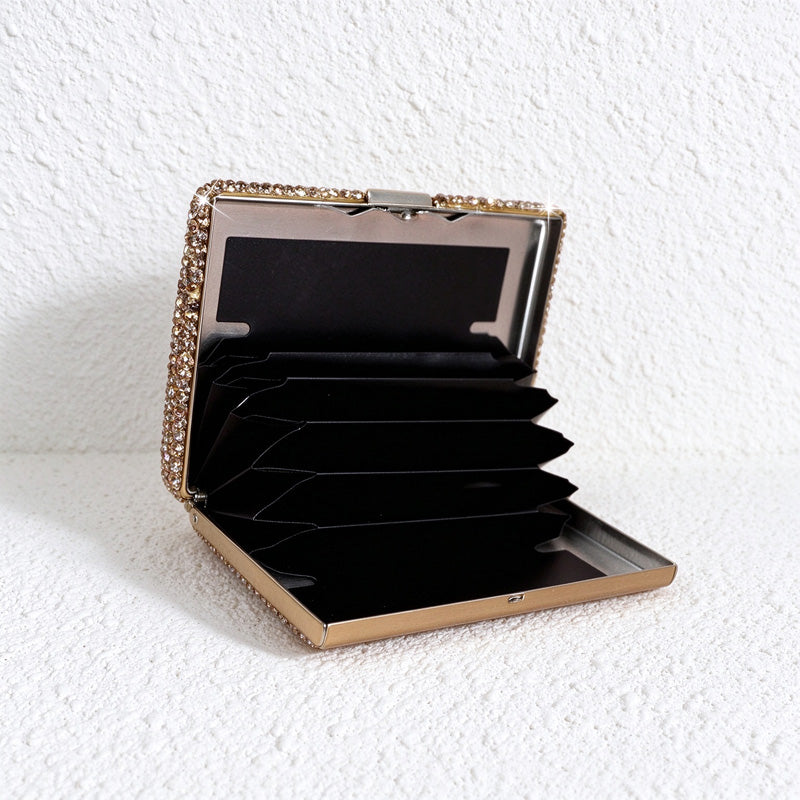 CouldNook Rhinestone Card Case - Hinged Pocket Design