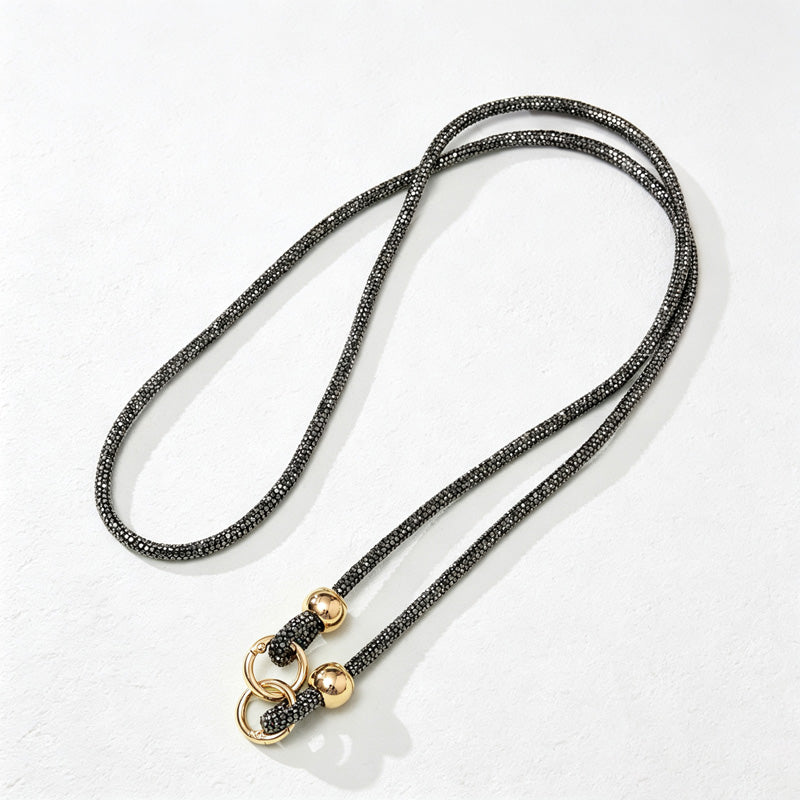 CouldNook Rhinestone Crossbody Phone Lanyard - Universal Tether Card