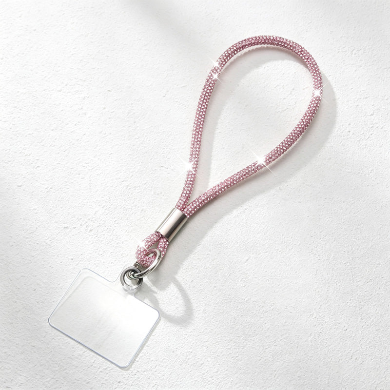 CouldNook Rhinestones Set Phone Strap with Figure-Eight Links