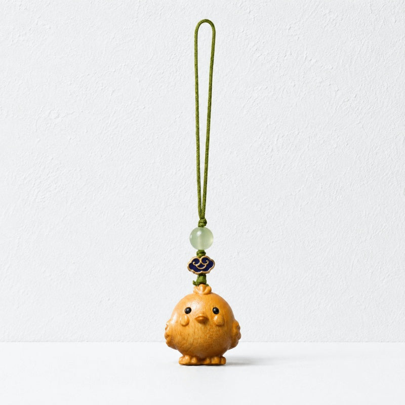 CouldNook Wood-Look Zodiac Phone Charm - Loop Cord Attachment