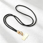 CouldNook Rhinestones Set Crossbody Phone Strap with Heart-Shaped Links