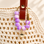CouldNook Beaded Bag Clip - Oval Frame and Heart or Star Pendant