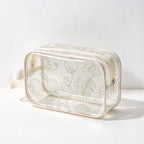 CouldNook Printed Clear Toiletry Bag - Ocean Or Leopard Patterns