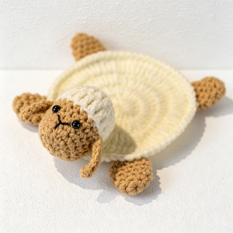 CouldNook Yarn Character Coaster - Seven Animal and Flower Shapes