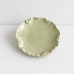 CouldNook Lotus Leaf Dessert Plate - Ruffled Edge