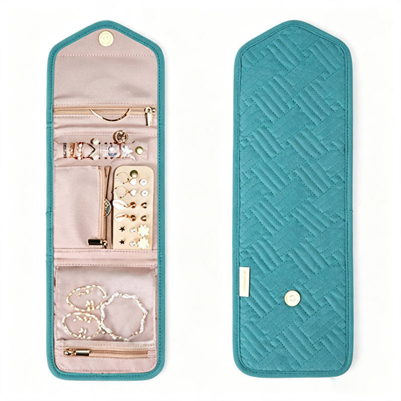 CouldNook Large Jewelry Roll Organizer Bag - Light Household Accent