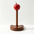 CouldNook Wooden Paper Towel Holder - Star and Apple Tops