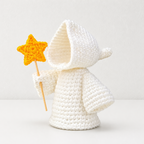 CouldNook Halloween Yarn Reaper Doll - Hooded Figure and Props