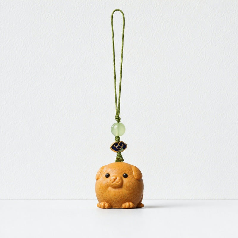 CouldNook Wood-Look Zodiac Phone Charm - Loop Cord Attachment
