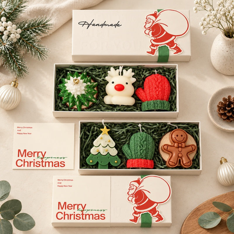 CouldNook Christmas Candle Gift Set - Sculpted Trio Box