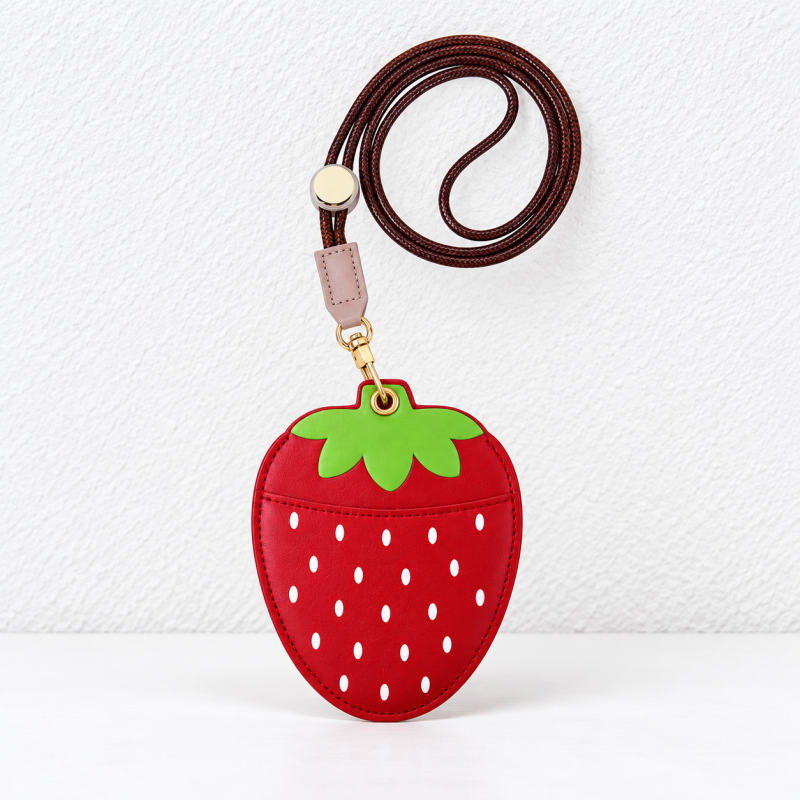 Fruit Badge Holder - Shaped Pocket and Neck Cord
