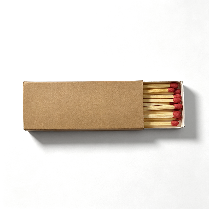 CouldNook Plain Matchbox with Wooden Matches Minimal Home Accent