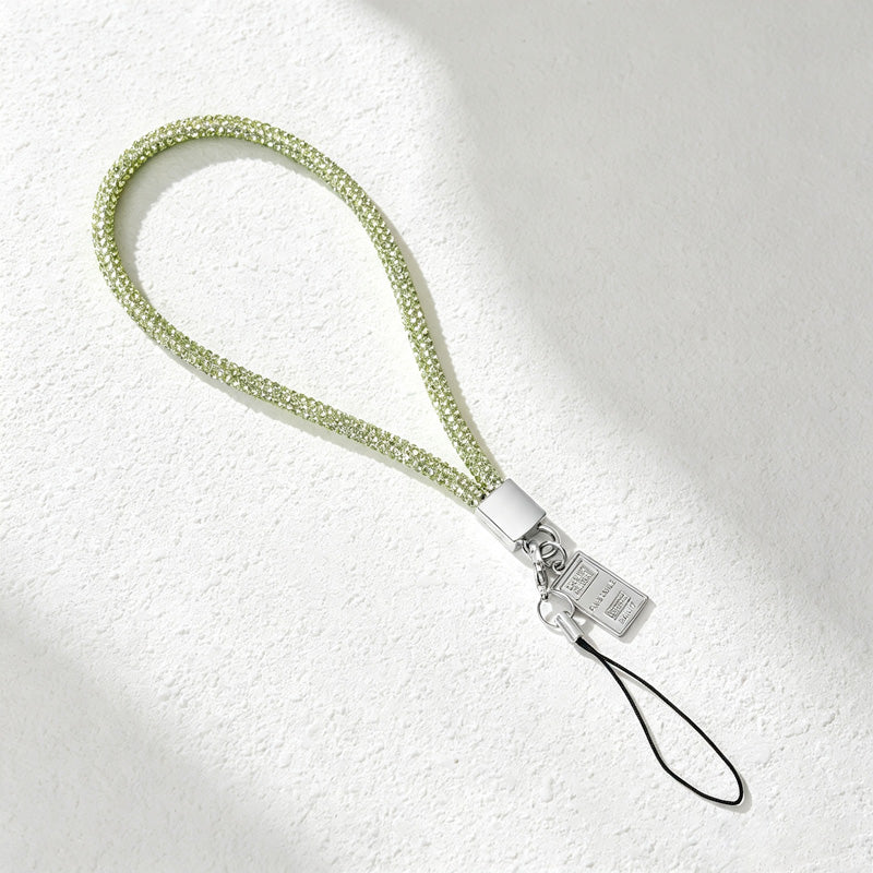 CouldNook Rhinestones Set Wrist Phone Strap with Closely Set Reflective Stones