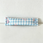 CouldNook Checked Pattern Cable Organizer Pouch - Tidy Everyday Accent