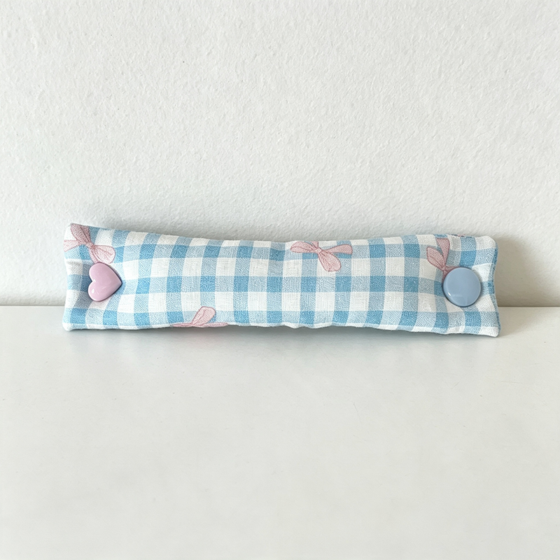 CouldNook Checked Pattern Cable Organizer Pouch - Tidy Everyday Accent