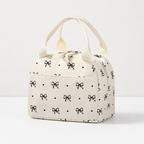 CouldNook Corduroy-Look Lunch Bag - Double Zipper and Front Pocket