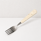 Cheese-Pattern Flatware - Ceramic Handles and Polished Heads