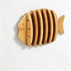 CouldNook Bamboo Animal Trivet Set - Small and Large Shapes