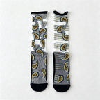 CouldNook Graphic Knee-High Socks-Knee High Length