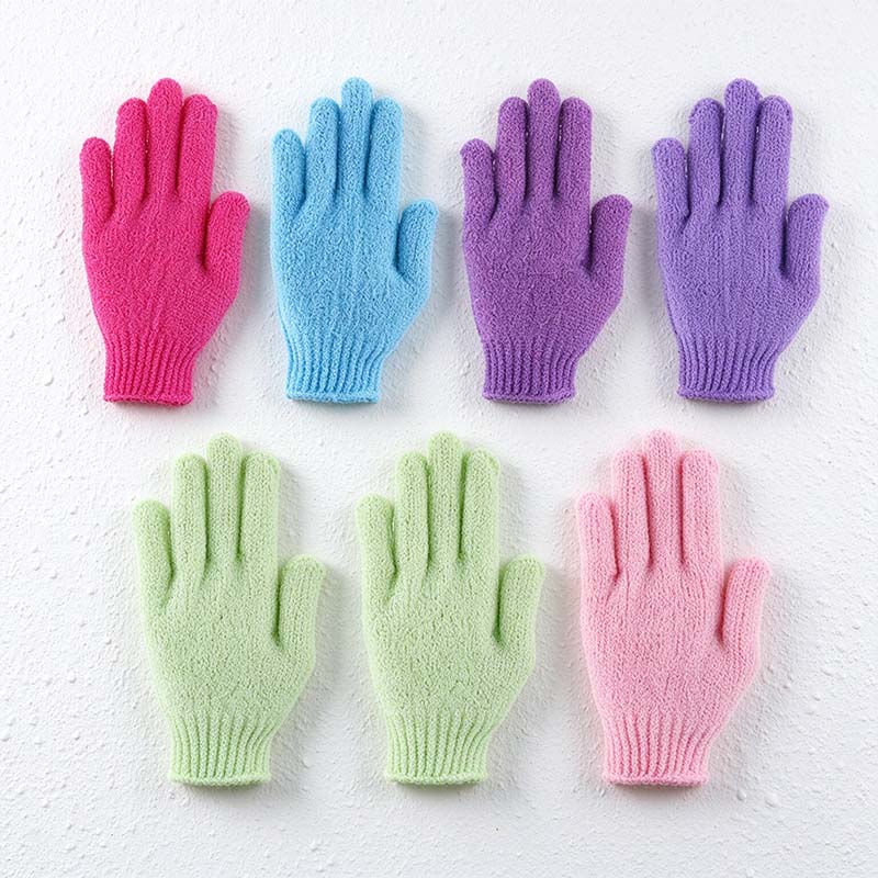 CouldNook Bath Glove - Looped Texture and Ribbed Wrist Cuff
