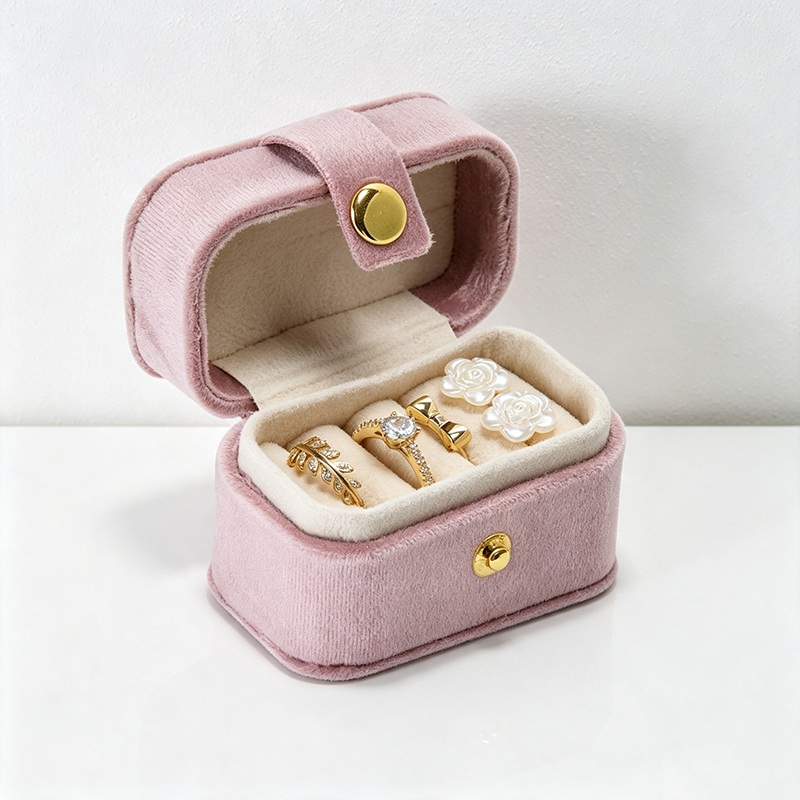 CouldNook Color Block Cube Jewelry Case - Easy Home Organizer