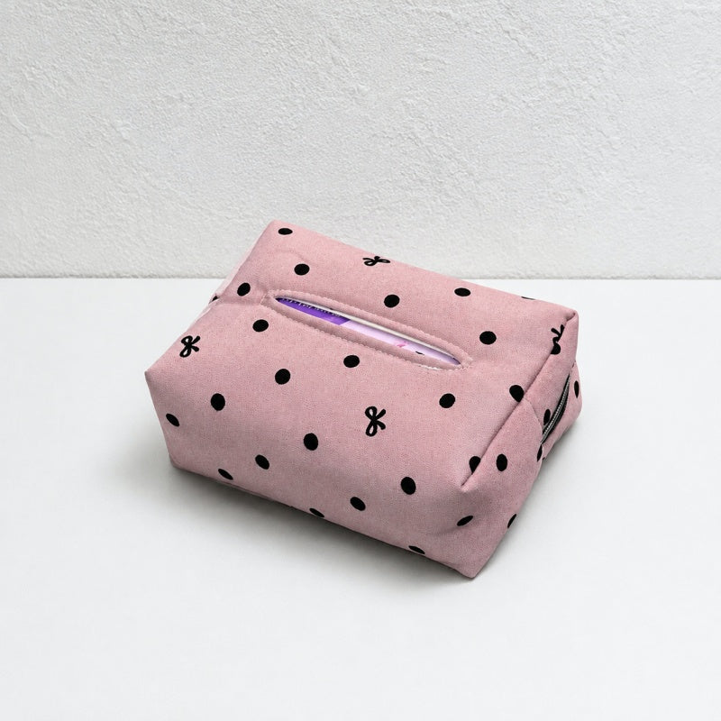 CouldNook Polka Dot Car Tissue Holder - Visor Mounting Straps