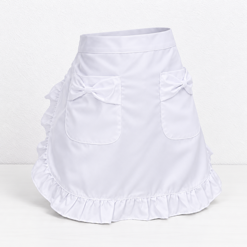 CouldNook Ruffled Waist Apron - Tie Back Designs