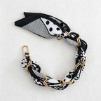 CouldNook Botanical Scarf Phone Wrist Strap - Upscale Anti‑Drop Lanyard