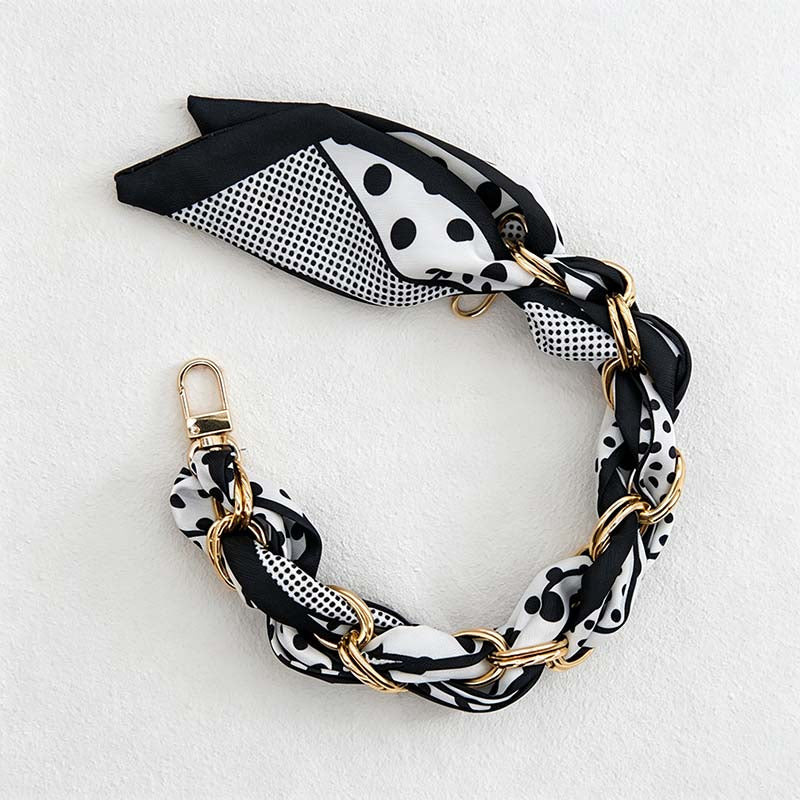 CouldNook Botanical Scarf Phone Wrist Strap - Upscale Anti‑Drop Lanyard