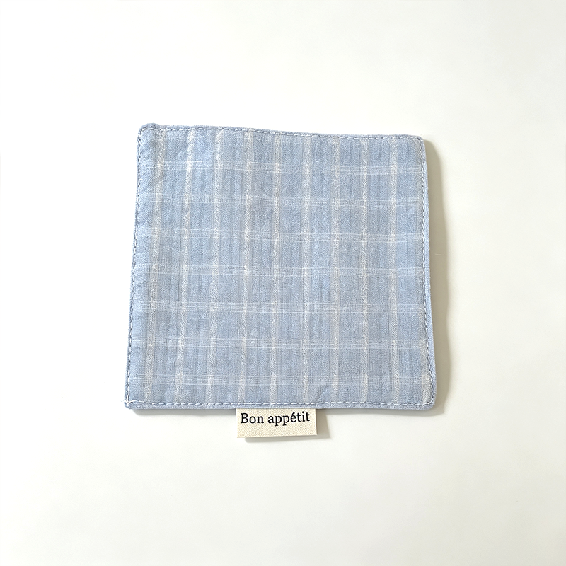 CouldNook Checked Drink Coaster - Warm Table Accent