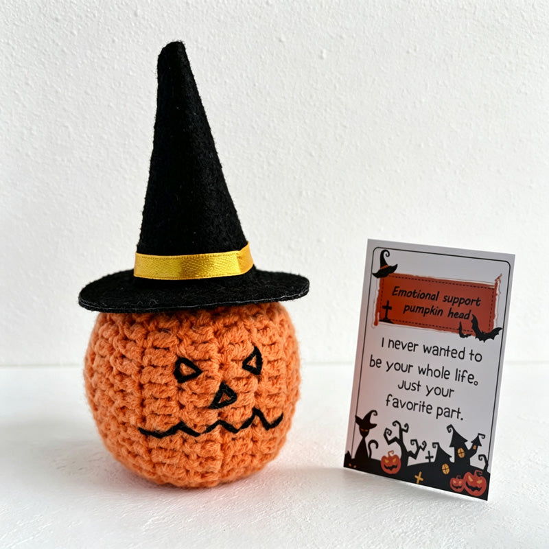 CouldNook Yarn Halloween Pumpkin Doll Ornament - Assorted Character Variations