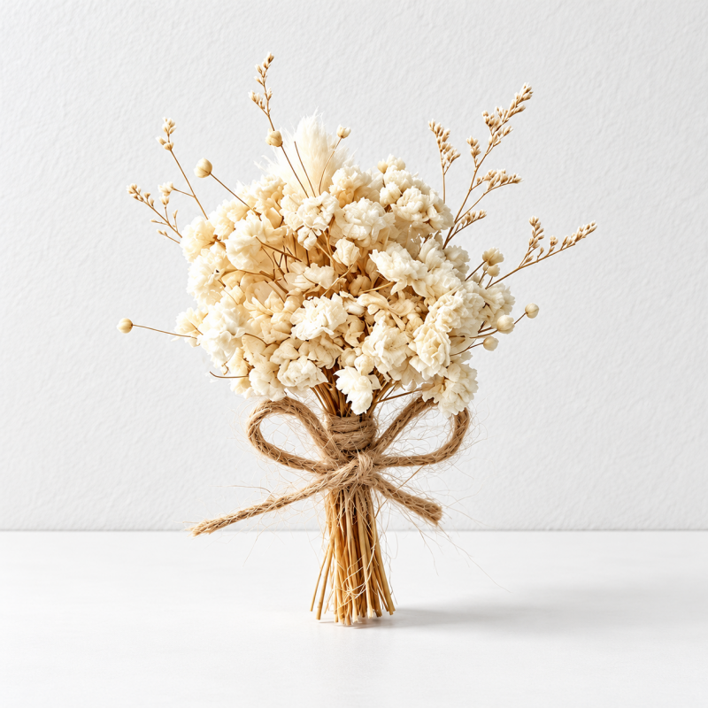 CouldNook Mini Dried Flower Bouquet - Twine Bound Stems