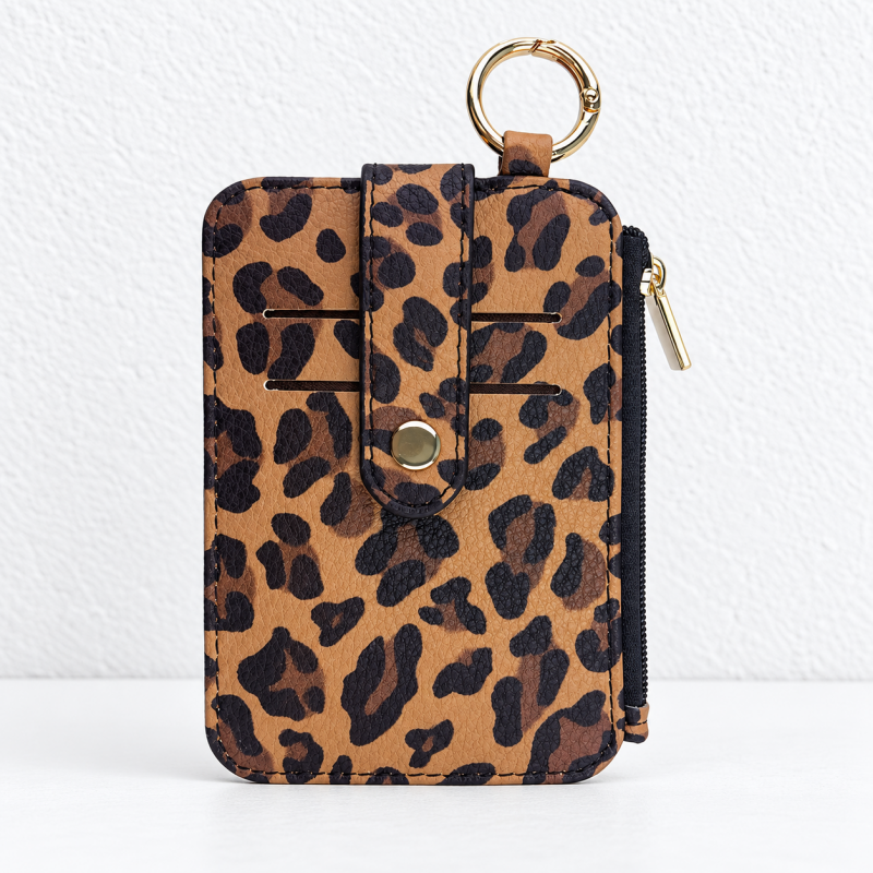 Card Wallet - ID Window and Side Zipper Pocket