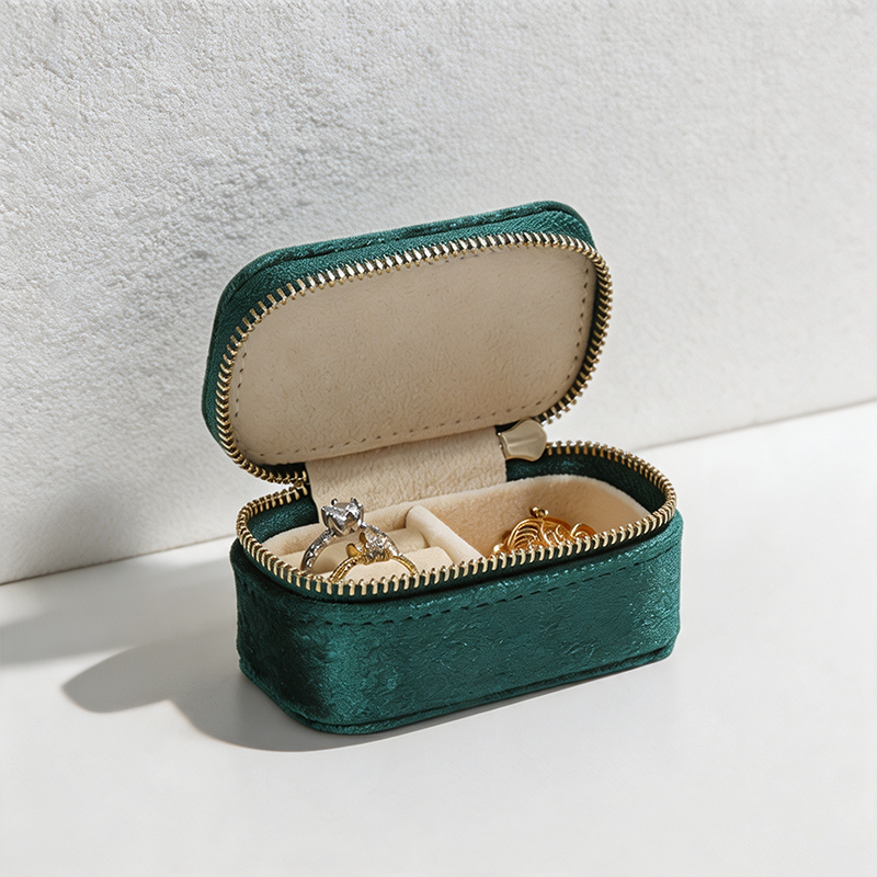 CouldNook Patterned Handle Travel Jewelry Case - Friendly Shelf Companion