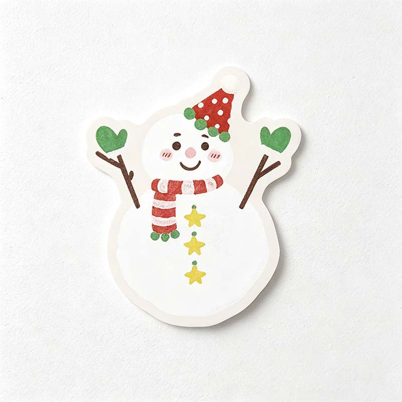 CouldNook Die-Cut Holiday Sticky Notes - Illustrated Characters and Festive Objects