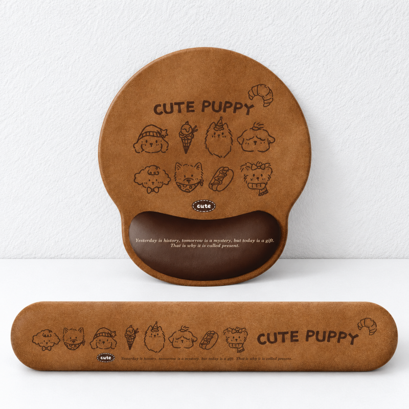 CouldNook Dachshund Wrist Rest - Long Desktop Support Cushion