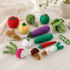 CouldNook Sculpted Yarn Vegetable Figure - Assorted Produce Shapes