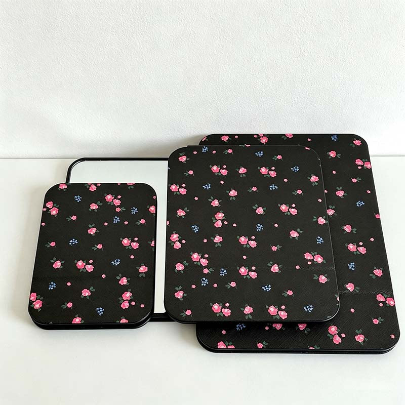 CouldNook Folding Tabletop Mirror - Floral Character Cover Options
