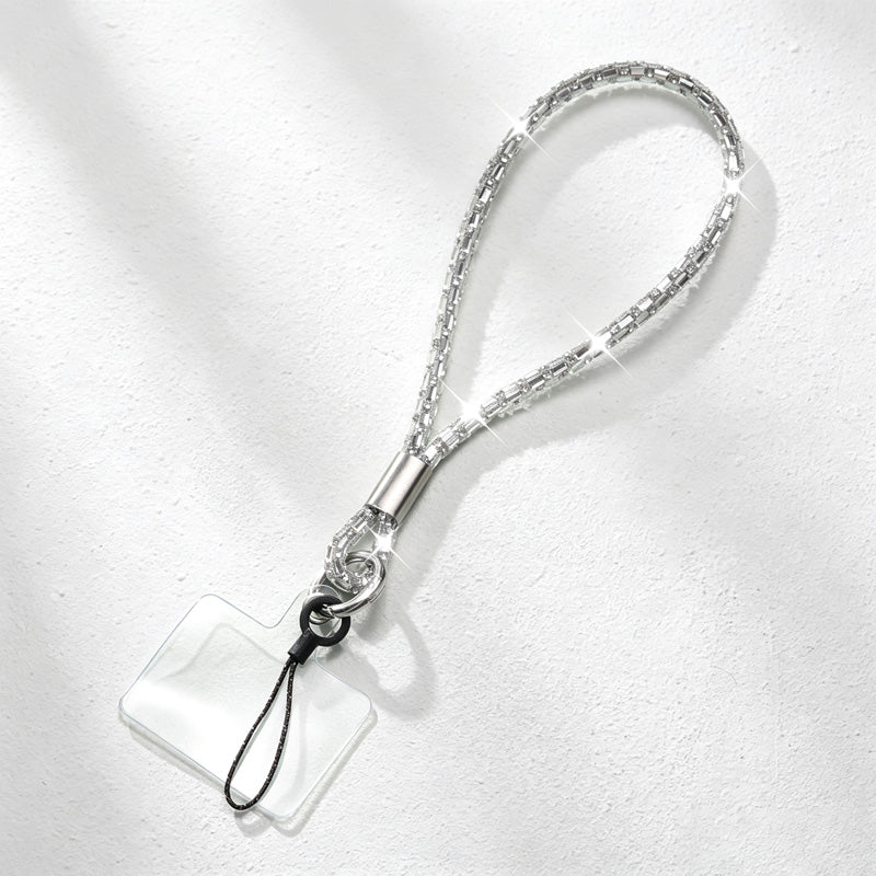 CouldNook Rhinestones Set Phone Strap with Figure-Eight Links