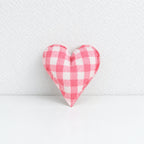 CouldNook Fabric Heart Decoration - Padded Shape And Patterned Textile Exterior